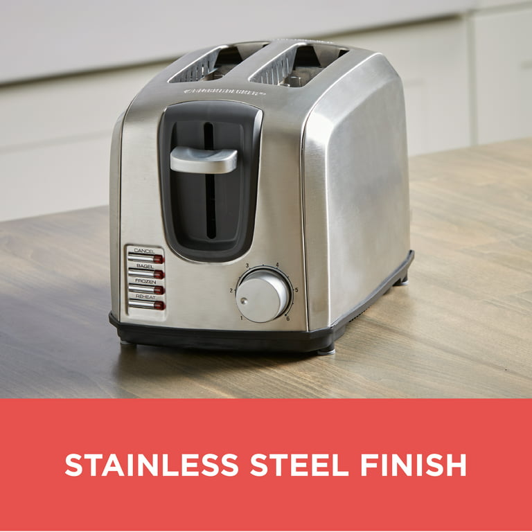 Black & Decker Stainless Steel 4-Slice Wide-Slot Toaster