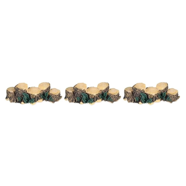 Ruiboury Resin Stump Bridge For Micro Landscape Decoration Handmade Crafts Fairy Garden Miniatures Tree Stump 3Set