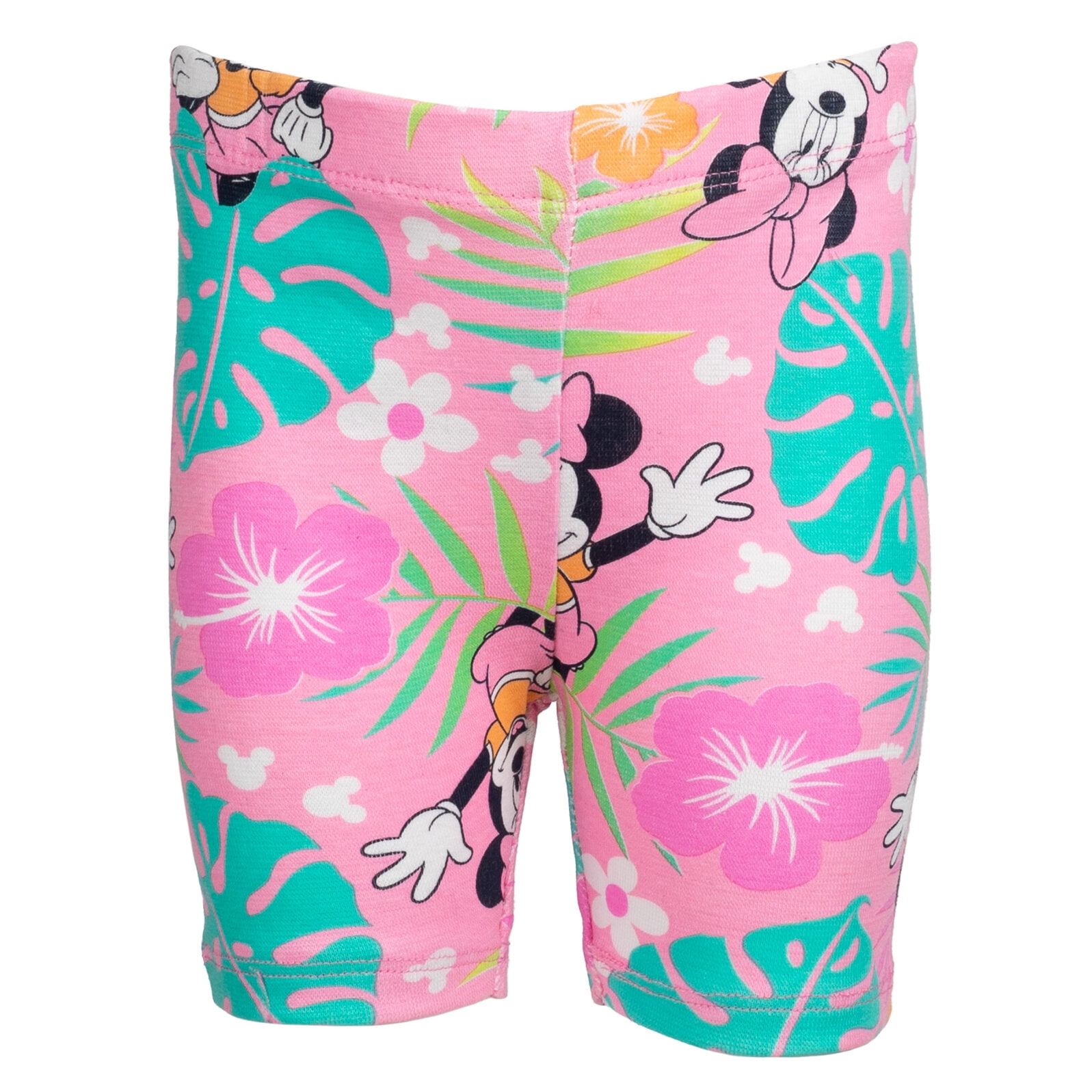 Disney Minnie Mouse Infant Baby Girls T-Shirt and Bike Shorts Outfit Set Infant to Little Kid