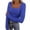 Blue, variant on gbyLJF Womens Long Sleeve Shirts Square Neck Slim Fit Basic Tops Solid Color Ribbed Knit Casual Tee Tunic Top
