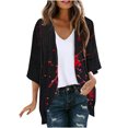 thumbnail image 2 of LOVZFMLL Cardigan pour Femmes Cardigan pour Dames Halloween Mode Veste Imprimée Été Veste Imprimée à Manches Longues Cardigan Veste, 2 of 5
