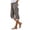 Coffee, variant on Womens Capris Striped High Waist Cropped Pants with Pockets Linen Blend Elastic Waist Summer Capri Pants for Women Green XL
