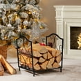 thumbnail image 6 of Costway 17'' Firewood Storage Rack Steel Firewood Storage Log Holder, 6 of 12