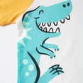 thumbnail image 6 of LYMAYTER Kids Toddler Short Sleeve T-Shirt for Girls Boys Summer 100% Organic Cotton Tee Shirts Baby Cartoon Crew Neck Tees Shirts,Size 2-8T, 6 of 10
