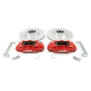 Alcon 350 x 34 mm Rotors 6-Piston Red Calipers Front Brake Upgrade Kit for Ford 2019 Plus Ranger & 2020 Plus Bronco