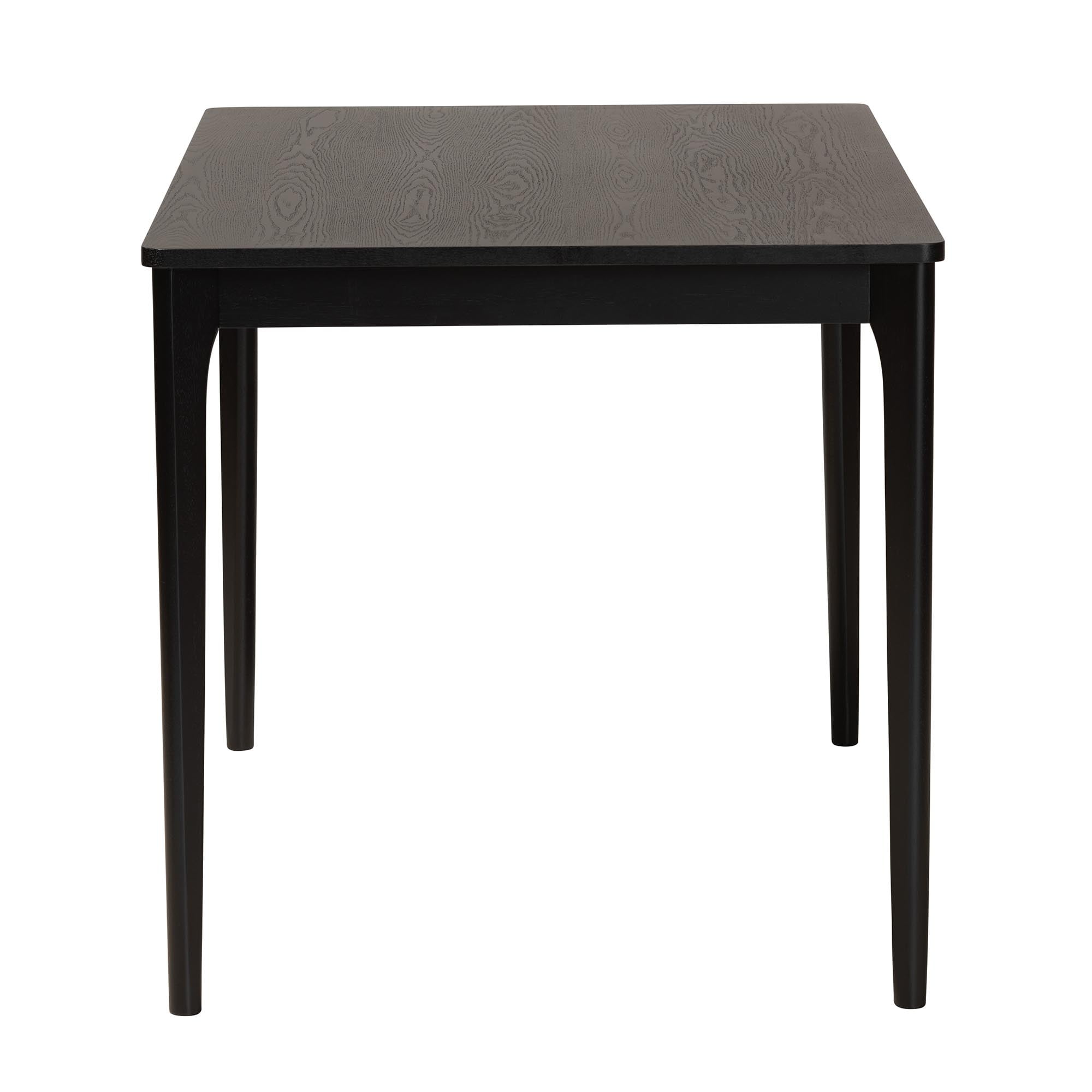 Baxton Studio Sherwin Mid-Century Modern Black Finished Wood Dining Table