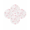 thumbnail image 7 of 13 Inch Round Placemats Set of 4, Pink Mushroom Non Slip Heat Insulation PP Table Mats, Vintage Botanical Autumn Farmhouse Washable Place Mats for Kitchen Dining Party Table Decor, 7 of 7