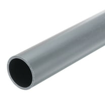 Uxcell Rigid Round Pipe 27.2mm ID 32mm OD 8" Length Light Grey High Impact for Water Pipe, Crafts, Cable Sleeves