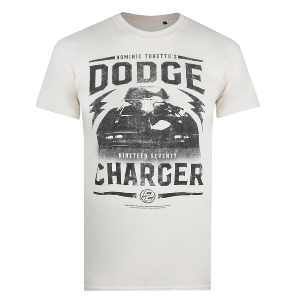 Fast & Furious - Camiseta Cargador Dodge para Hombre (Natural)