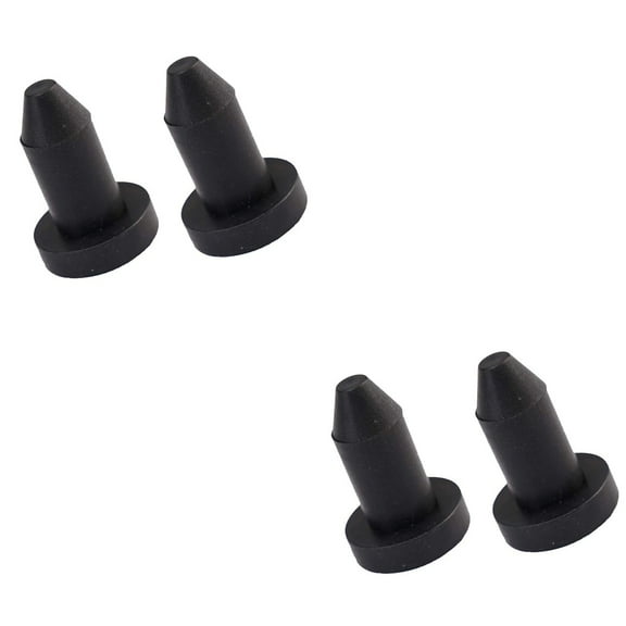 CIMAXIC Rubber Scupper Plug, Black, for Boat, Water Resistant, Easy to Use 4Pcs