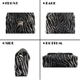 thumbnail image 5 of Pzuqiu Zebra Print Leather Crossbody Bag with Chain Strap Versatile Quilted Leather Crossbody Bags for Women Craftsmanship Functional Vintage for Teen Girls-Women, 5 of 7