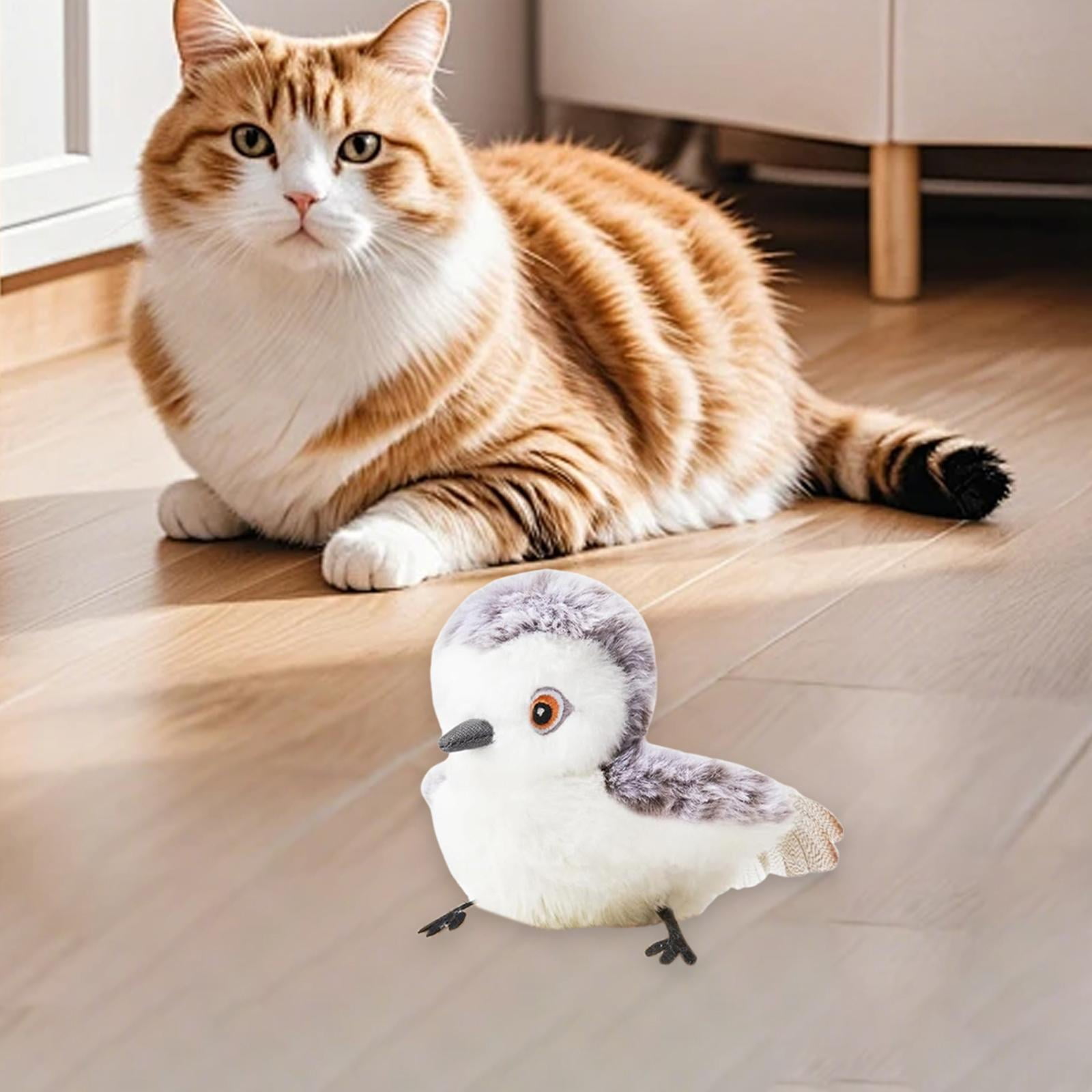 Serenable Flapping Bird Cat Toy Motion Activated Lifelike Electric Three Mode for Indoor Cats Cat Exercise Toy USB Rechargeable Style A
