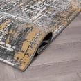 thumbnail image 5 of World Rug Gallery Distressed Abstract Stain Resistant Soft Area Rug - Yellow 2'x7', 5 of 9