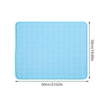 thumbnail image 5 of 1 Pc Pet Mat Cooling Water Absorbing Sofa Pet Pad Foldable Portable Cool Fiber Animal Mat Summer Cat Dog Cooling Mat Pet Supplie blue M(60*50cm), 5 of 9