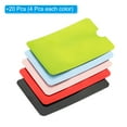 thumbnail image 3 of Fundas bloqueadoras RFID Uxcell para prevención de robo de identidad, protector seguro para tarjetas de crédito, 5 colores, paquete de 20, 3 of 6