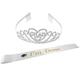thumbnail image 4 of 1 Set Ceinture de Graduation Couronne en Cristal Ensemble Fournitures de Graduation 2021, 4 of 8