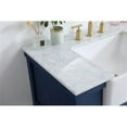 thumbnail image 4 of Elegant Decor Clement 36" Aluminum MDF Single Bathroom Vanity in Blue, 4 of 8