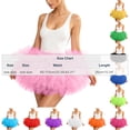thumbnail image 3 of QSAWXQZ Women Tutu Skirt High Waist Elastic Waisted Pleated Tulle Dress up Skirt Party Free Size, 3 of 7
