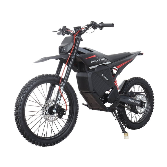 X-Pro Electric Dirt Bike 72V 30AH Bttery with 70 Miles Max Range, 19''/17'' Off-Road Tires