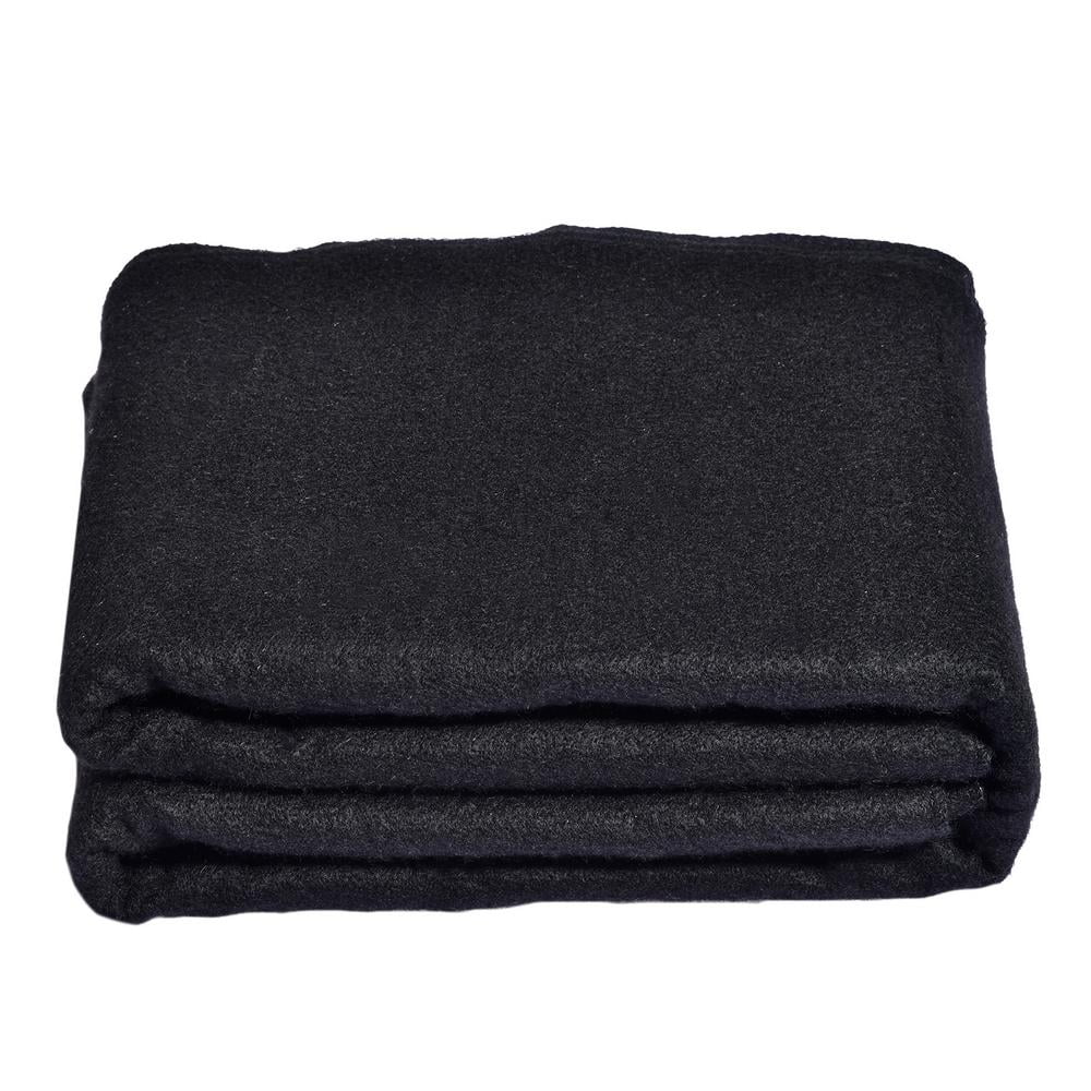 Famure Fireplace Blocker Blanket Black Durable Fireplace Blanket Stops