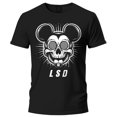 thumbnail image 1 of Playera Negra Manga Corta Mediana Psychomickey, 1 of 4