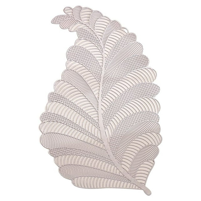 Billuyoard Posavasos de hojas de PVC, almohadilla de aislamiento antideslizante, para el hogar, taza de café, tapete de para el hogar, accesorios Type2 NO2
