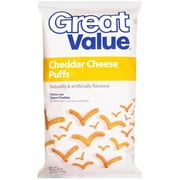 Great Value Cheddar Cheese Puffs, 8.5 Oz.