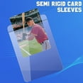 thumbnail image 4 of 300Pcs Semi Rigid Card Holder, Semi Rigid Card Sleeves 1/2 Lip Semi-Rigid Tall Card Holders Trading Card Sleeve for PSA, SGC, BGS, CSG Graded Card Protector, 4 of 7