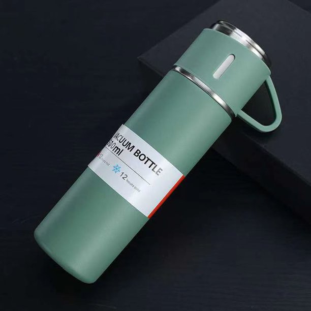 1pc/1Set Stainless Steel Thermal Cup, With Gift Box Set, Double Layer Leakproof Insulated Water Bottle, Keeps Hot And Cold Drinks For Hours, Suitable For Cycling, Backpacking, Office Or Car, Travel, S
