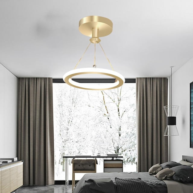 BELOVING LED Ceiling Pendant Light Chandelier Lighting Gold White Light