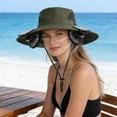 thumbnail image 7 of Outdoor Cooling Solar Fan Hat Breathable Mesh Neck Face Cover 800mAh 3 Speed Adjustable Sun Cap for Hiking Fishing Gardening by PALIFEUR, 7 of 7