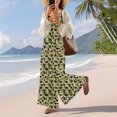 thumbnail image 2 of Horkkom Wide Leg Jumpsuits for Women Loose Floral Print Sleeveless Jumpsuits Comfy Baggy Button Rompers with Pockets, Gifts for Women L, 2 of 7
