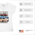 thumbnail image 6 of Shelby Cars Sketch Women's V-Neck T-shirt Mustang Racing American Muscle Car GT500 Cobra Performance Powered by Ford Tee, 6 of 7