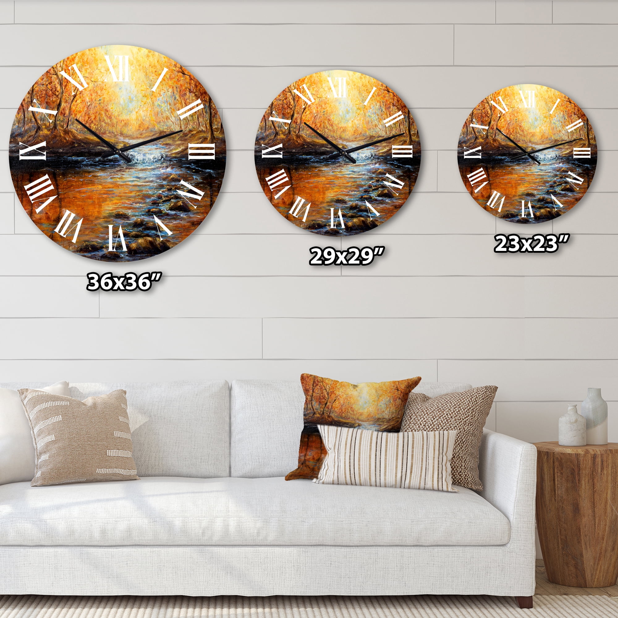 Designart 1 in Quartz Wall Clock