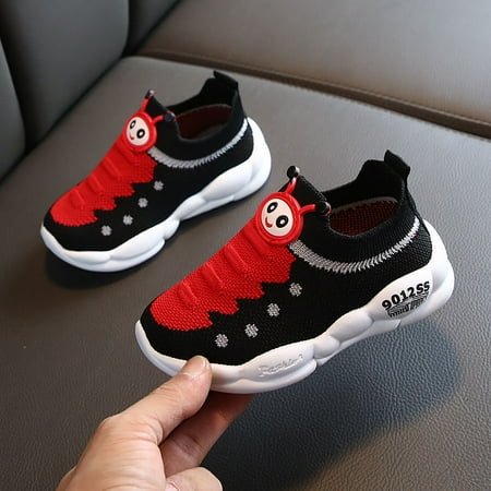 

Toyella Fashion Baby Girls Boys Sneakers Sport Child Stretch Mesh Shoes Black 31