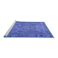 thumbnail image 2 of Ahgly Company Machine Washable Indoor Square Persian Blue Traditional Area Rugs, 8' Square, 2 of 4