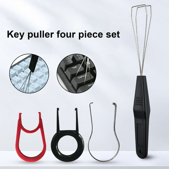 Fusipu 4Pc/Set C-200 Switch Puller Convenient Labor-saving Metal Long-lasting Switch Keycap Puller Removing Tool Kit for Mechanical Keyboard