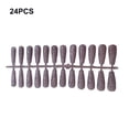 thumbnail image 1 of 24 Pieces False Nails Glitter Shimmering Powder Full Cover Artificial Nail Tips Simple Operation Fingernail Decal DIY Accessory white, 1 of 7