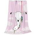 thumbnail image 2 of Balery Aerial Yoga for Unicorn Manta de Felpa Suave y Acogedora – Cobija de Franela Aterciopelada para Cama, Lavable y Cálida para Sofá, Mascotas, Transpirable-80"x60", 2 of 7