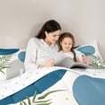 thumbnail image 5 of Homewish Mid Century Geometric 3 Pieces Queen Comforter Set for Teens Boys Girls,Minimalist Stripes Ultra Soft Bedding Sets,Vintage Aesthetic Bedding Comforter Set,Lightweight Room Decor,Reversible, 5 of 8