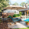 thumbnail image 6 of Renwick 10ft Offset Cantilever Patio Hanging Umbrella, Tan, 6 of 15
