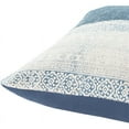 thumbnail image 3 of Surya Lola LL-004 22"Hx22"W Square Cotton Pillow Cover in Pale Blue/Cream/Navy, 3 of 4