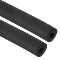 Uxcell 4mm ID x 12mm OD x 1m Long Pipe Insulation Foam Tube, 2pcs Pipe Cover Wrap Roll EPDM Tubing, Black