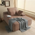 thumbnail image 1 of The Magic Home Fauteuil-Lit Surdimensionné en Velours Côtelé, Brun, 1 of 10