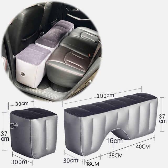 Cama inflable para automóvil, cojín trasero para automóvil, asiento trasero para automóvil, SUV, automóvil de negocios, reposapiés para dormir, cojín de relleno