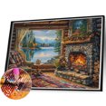 thumbnail image 4 of 5D DIY Taladro Parcial AB Diamante Pintura Casa Kit Arte 65x50cm, 4 of 9