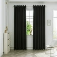 thumbnail image 2 of 1Pcs Bedroom Living Room Solid Color Darkening Curtain Rod Pocket Window Blackout Drape Curtains, 2 of 7