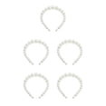 thumbnail image 1 of Sonducket Exquisita perla Diadema Ajustable Resistente al desgaste Universal Chic Accesorios para el peinado del cabello Regalos para el día de San 22 mm, 3 perlas grandes 5piezas Sonducket CBP232404, 1 of 4