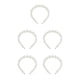 thumbnail image 1 of Minnieouse Exquisita perla Diadema Ajustable Resistente al desgaste Universal Chic Accesorios para el peinado del cabello Regalos para el día de San 22 mm, 3 perlas grandes 5piezas Minnieouse CBP232404, 1 of 6
