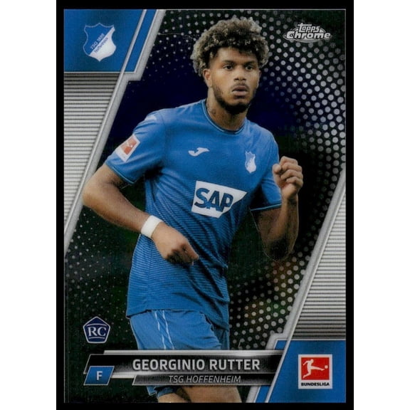 2022 Topps Chrome Bundesliga Georginio Rutter TSG Hoffenheim RC #53 Soccer Card